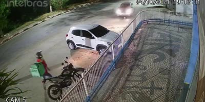 Quick Reaction Saves Life Of Delivery Man In Brazil