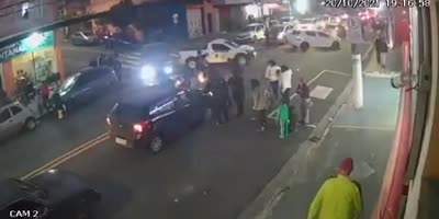 Accident with thieves