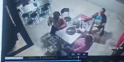 Brave Woman Attacks Sicario With A Chair Saving Life Of A Businessman In Colombia