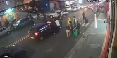 Biker Having A  Bad Day In Brazil