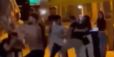 Street Bar Visitors Fight