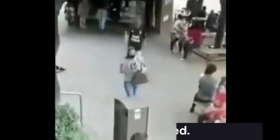 Man Beats Woman; Then, Crowd Beats Man!(R)