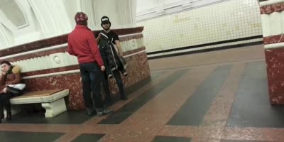 Dude Caught Selling Drugs In Russian Subway