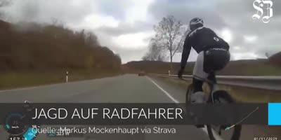 SUV driver chases cyclist por killing in Germany