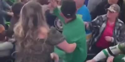 Hockey Fans Fight In Texas