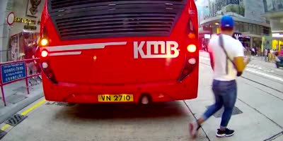 Man Knocked Out By The Bus In Singapore
