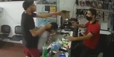 Nervous Junkie Robs The Store At The Gun Point In Brazil