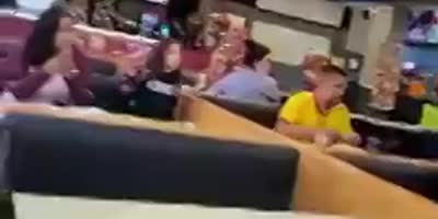 Fight At McDonalds In Brazil