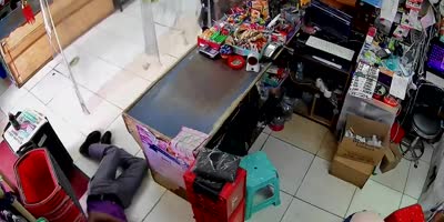 Security Guard Knocked Out With A Pistol During Chinese Store Robbery In Trinidad