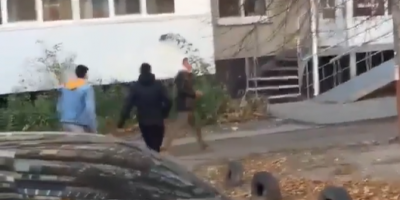 Dude Was Shooting Heroine At The Playground In Russia