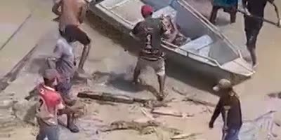 Boat theft gone wrong in Brazil.