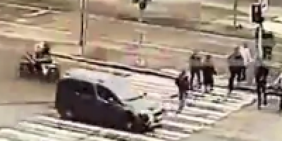 Short: Biker Hits Pedestrian End Goes To Heaven Too