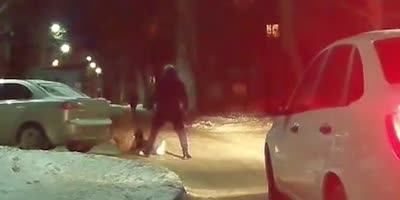 Man Violently Assaulted Just For Walking Too Slow In Front Of The Car In Russia