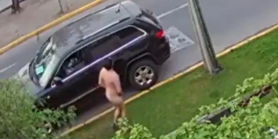 Pervert Enjoys Watching Woman Walking With Her Dog In Chile