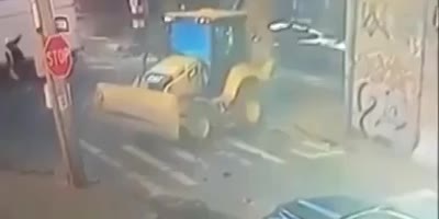 Woman Run Over By Excavator In NY (R)