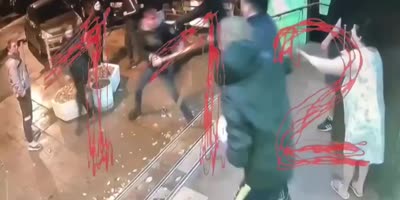 Mass Drunk Fight In Russia