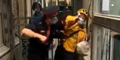 Delivery Guy VS Cop