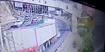 Venezuelan Woman Falls Off The Bridge Under Semi Truck Wheels