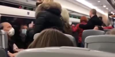UK: Fight On York Train Over Masks