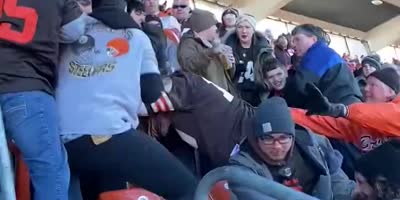 Ravens Fan Assaulted By Browns Fans During Stadium Brawl