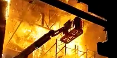 Fiery Work Accident In Russia