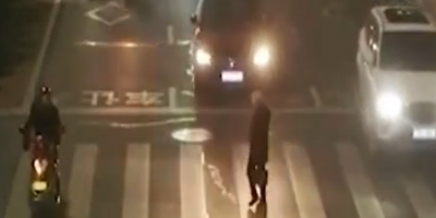 Slow Pedestrian Hit By Car