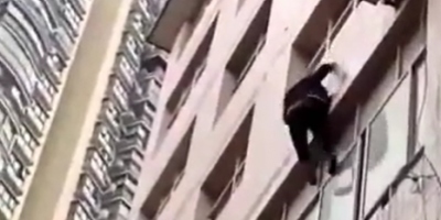 Man Survives After Falling Off Height In China