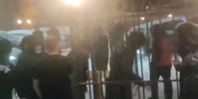 Fight Breaks Out Outside The Local Night Club In Russia