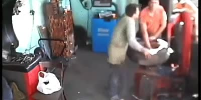 Tires and boom