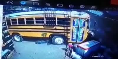 Woman Ran Over By The School Bus