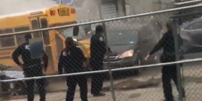 Stolen School Bus Raging In Brooklyn