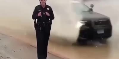 Female Officer Taking A Shower