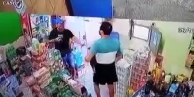Store Owner Resists Armed Thief, Gets Shot In Brazil