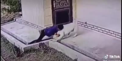Local Bruce Lee Wrestles Huge Doggo In Uzbekistan