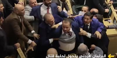 Fight Breaks Out In Jordanian Parliament