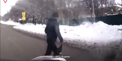 He Is Lucky There Is Snow In Russia