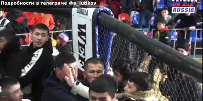 Mass Fight At WEF Fighting Event In Russia