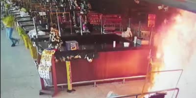 Arsonist Sets Brazilian Store On Fire