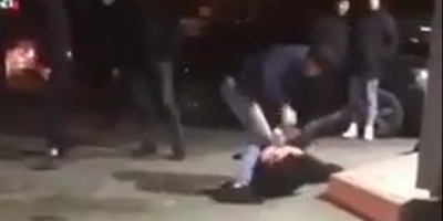 Off Duty Cop Stomps Man Next To Their On Duty Colleagues In Russia