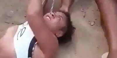 Females Fighting In Slums, Boobs Included