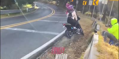 Motorcyc;e Accident On Mexican Highway