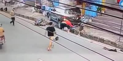 Gutter ball in Indonesia.