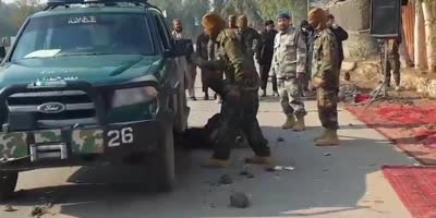Taliban Fighter Shows A Trick
