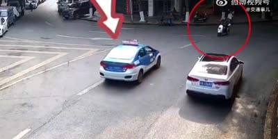 Idiot Was Driving In The Opposite Direction.