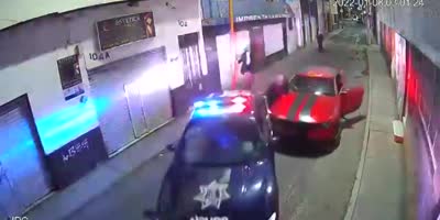 Driver Wrecks Into Police Car Trying To Ecape In Mexico