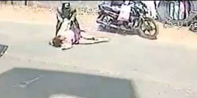 Woman Survives Hit & Run In India