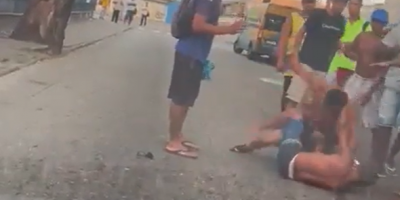 Street Fight In Sao Paulo