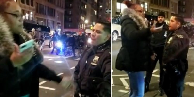Big woman vs the Cops!!!