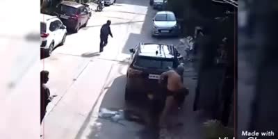 Naked Cop Assaults Neighbor!
