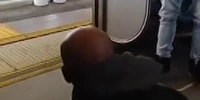 Man Harassing Woman On A Train.